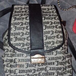 Juicy Couture Black and White Backpack